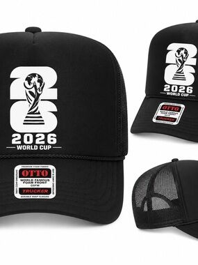 OTTO Black 2026 World Cup Foam Front Trucker Hat